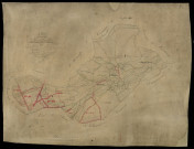 Plan du cadastre napoléonien - Hescamps (Agnières) : tableau d'assemblage