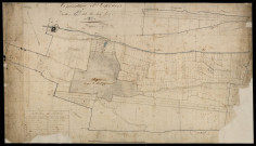 Plan du cadastre napoléonien - Argoeuves : Chef-lieu (Le), E