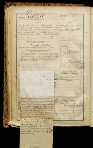 Bézu, Lucien Albert Alphonse, né le 03 mai 1880 à Bernaville (Somme), classe 1900, matricule n° 48, Bureau de recrutement d'Abbeville