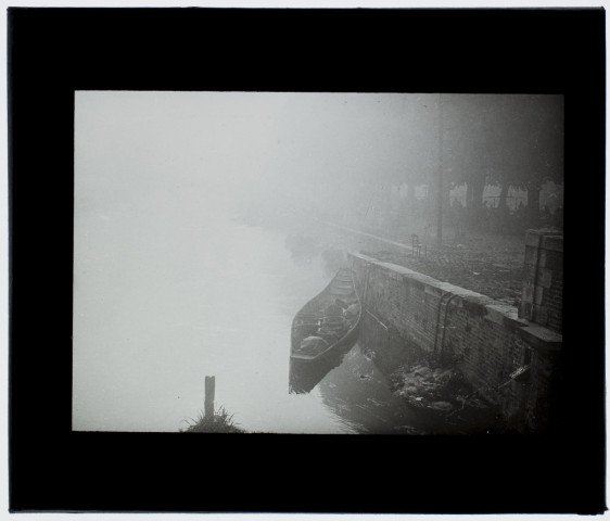 Amiens. Vue du pont du Don, brouillard - 1931