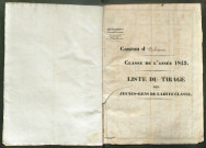 Tirage au sort (arrondissements de Doullens et de Montdidier) de l'année 1842