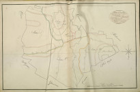 Plan du cadastre napoléonien - Atlas cantonal - Frechencourt : tableau d'assemblage