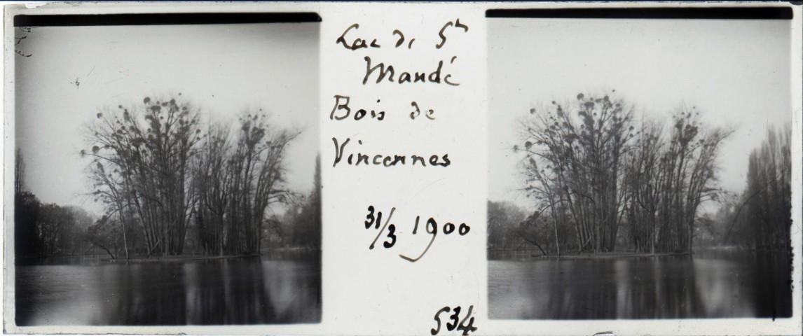 Lac de Saint Mandé, Bois de Vincennes