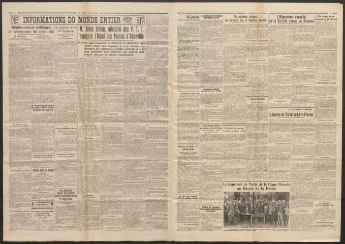 Le Progrès de la Somme, numéro 21466, 27 juin 1938