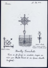 Brailly-Cornehotte : croix de fer forgé au cimetière - (Reproduction interdite sans autorisation - © Claude Piette)
