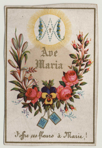 Ave Maria. J'offre des fleurs à Marie ! Bouquet de fleurs
