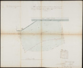 Saigneville. Plan de la mollière de Mme la Princesse de Berghes, située sur la commune de Saigneville, pour servir à l'intelligence du procès-verbal de délimitation et de bornage de cette mollière, en date du 22 mai 1846.