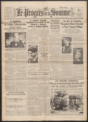 Le Progrès de la Somme, numéro 21432, 24 mai 1938