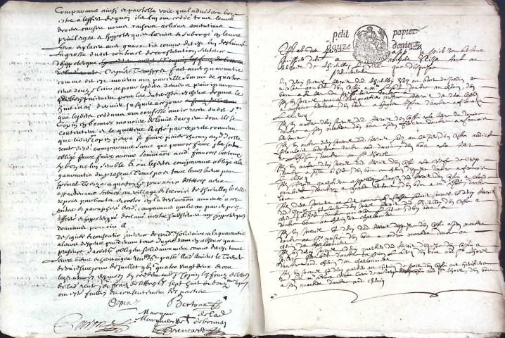 Etude de Me Jean-Baptiste Trencart à Amiens (étude n°12). Minutes de l'année 1682