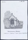 Bouchavesnes-Bergen : chapelle à l'abandon Notre-Dame de Brebières - (Reproduction interdite sans autorisation - © Claude Piette)
