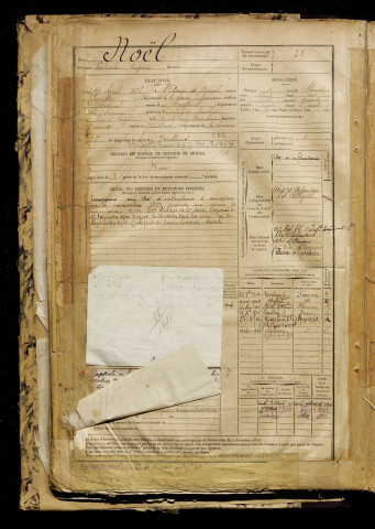 Noël, Valentin Eugène, né le 16 avril 1878 à Saint-Ouen (Somme), classe 1898, matricule n° 32, Bureau de recrutement d'Abbeville