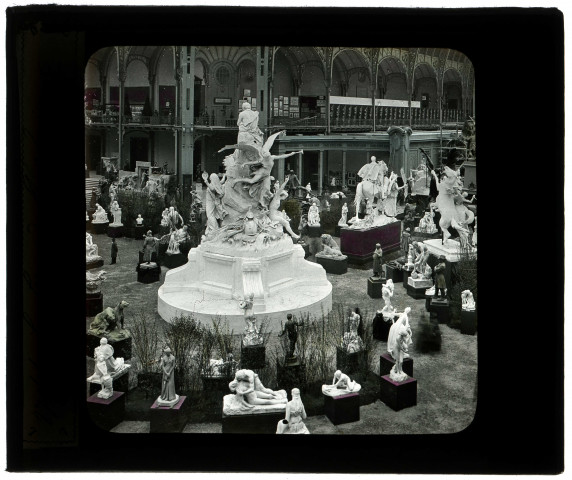 Paris, exposition universelle de 1878. Le Grand Palais. La sculpture