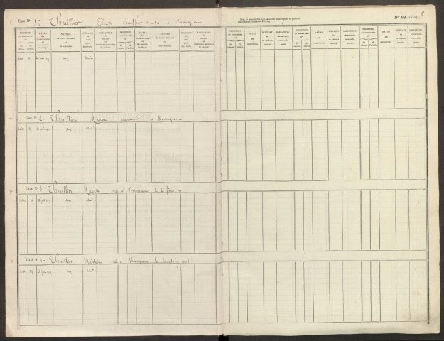 Répertoire des formalités hypothécaires, du 26/06/1919 au 17/09/1919, registre n° 194 (Conservation des hypothèques de Doullens)