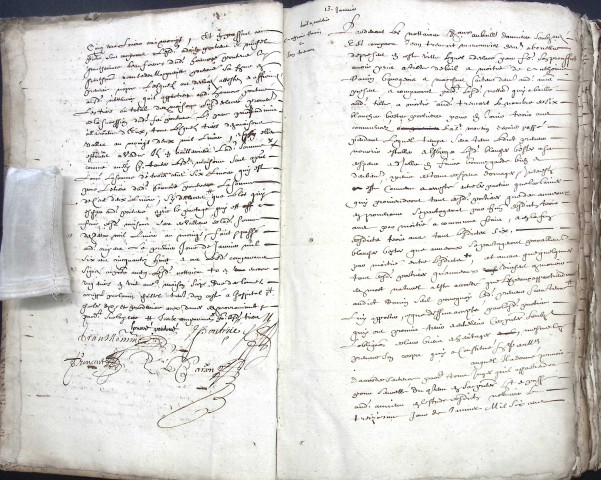Etude de Me François Lecaron à Amiens (étude n°11). Minutes de l'année 1658