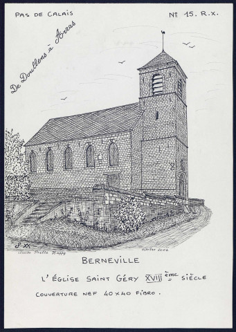 Berneville (Pas-de-Calais) : église Saint Géry - (Reproduction interdite sans autorisation - © Claude Piette)