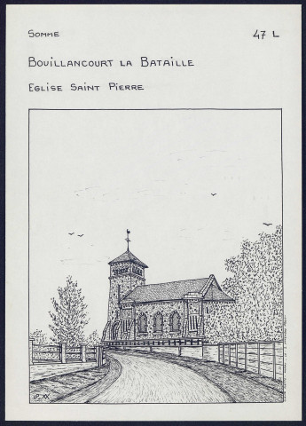 Bouillancourt-la-Bataille : église Saint-Pierre - (Reproduction interdite sans autorisation - © Claude Piette)