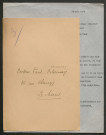 Témoignage de Delaunay, Paul (Médecin) et correspondance avec Jacques Péricard