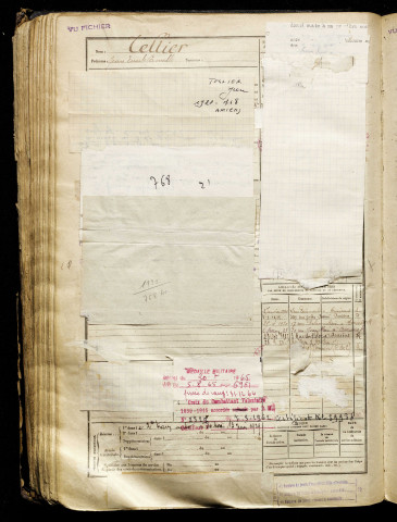 Tellier, Jean Emile Camille, né le 29 mars 1901 à Amiens (Somme), classe 1921, matricule n° 768, Bureau de recrutement d'Amiens