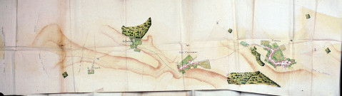 Plan de la route de Montdidier à Saint-Just, 1790