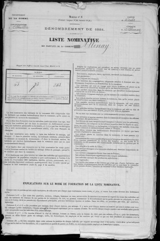 Recensement de la population : Allenay