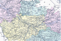 Carte des arrondissements d'Amiens, d'Abbeville, de Péronne, de Doullens, de Montdidier