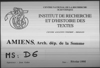Administration du collège d'Amiens après la suppression des Jésuites