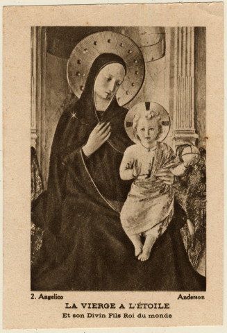 La Vierge à l'Étoile par Fra Angelico