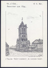 Beaumont-sur-Oise (Val-d'Oise) : l'église Saint-Laurent - (Reproduction interdite sans autorisation - © Claude Piette)