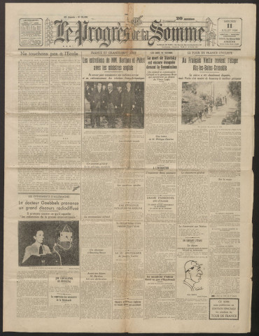 Le Progrès de la Somme, numéro 20030, 11 juillet 1934