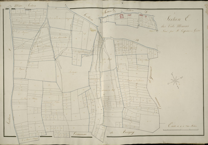 Plan du cadastre napoléonien - Saint-Riquier : Vals Minons (Les), E