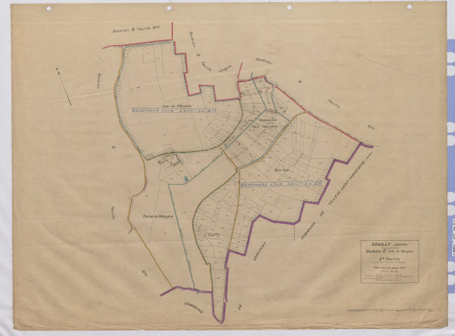 Plan du cadastre rénové - Douilly : section C2