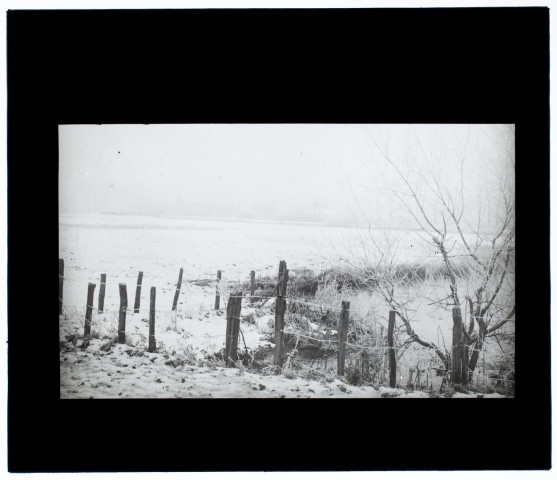 Effet de neige à Longpré - janvier 1911