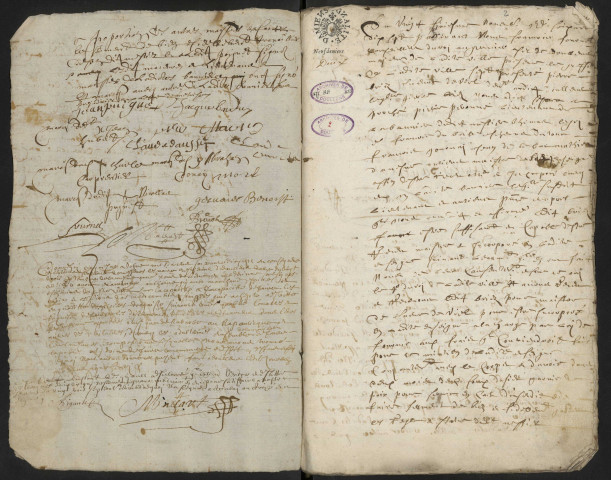 Doullens. Délibérations de l'échevinage