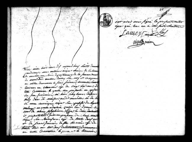 Merville-au-Bois : naissances, mariages, décès (1809-1813)