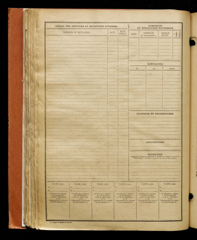 Cottel, Alfred Alexandre, né le 22 juillet 1892 à Transloy (Le) (Pas-de-Calais), classe 1912, matricule n° 1147, Bureau de recrutement d'Amiens