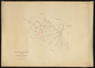 Plan du cadastre rénové - Ponches-Estruval : tableau d'assemblage (TA)