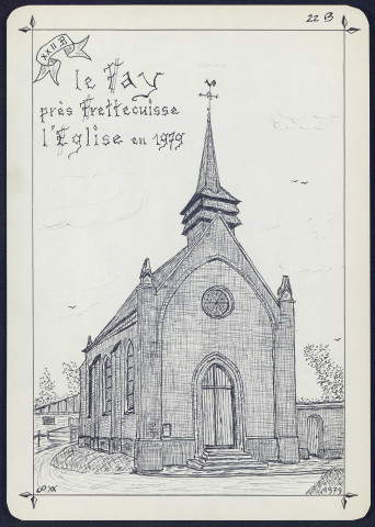 Le Fay près de Frettecuisse : l'église en 1979 - (Reproduction interdite sans autorisation - © Claude Piette)