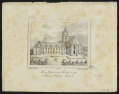 Ancien couvent des Feuillans en 1780 à Amiens (Côté du jardin)