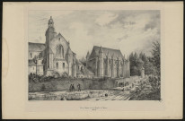 Vue de l'église et de la chapelle de Saint-Germer.(Picardie)