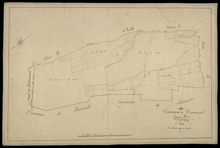 Plan du cadastre napoléonien - Dromesnil : Bois de Dromesnil (Les), B2