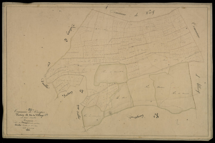 Plan du cadastre napoléonien - Vergies : Village (Le), A1