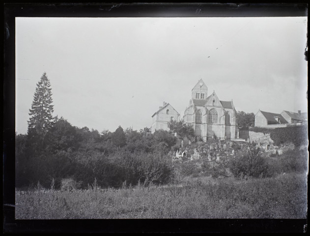 Eglise de Orrouy vue de derrière - septembre 1901