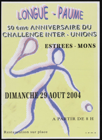50e anniversaire du challenge inter-unions à Estrées-Mons le dimanche 29 août 2004