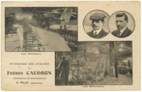 Intérieurs des ateliers des frères Caudron, Aviateurs Constructeurs à Rue (Somme)