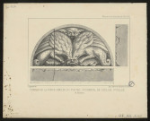 Mémoires de la société académique de l'Oise. 1862. Tympan de la porte simulée du porrtail occidental de l'église Sain-Gilles de Beauvais