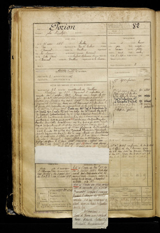 Porion, Jules Hippolyte, né le 16 août 1886 à Halloy (Pas-de-Calais), classe 1906, matricule n° 82, Bureau de recrutement d'Abbeville