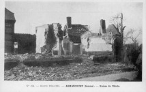 Guerre 1914-1915 - Armancourt - Ruines de l'école