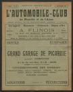 L'Automobile-club de Picardie et de l'Aisne. Revue mensuelle, 122, septembre 1921