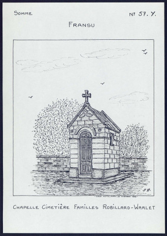 Fransu : chapelle au cimetière - (Reproduction interdite sans autorisation - © Claude Piette)