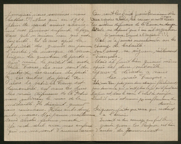 Témoignage de Rivalin, Paul et correspondance avec Jacques Péricard